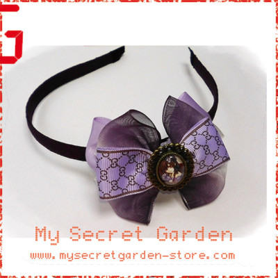 Vampire Knight ヴァンパイア騎士 Yuki Cross Anime Cabochon Hair Bows ( Hair Clip or Hair Band )